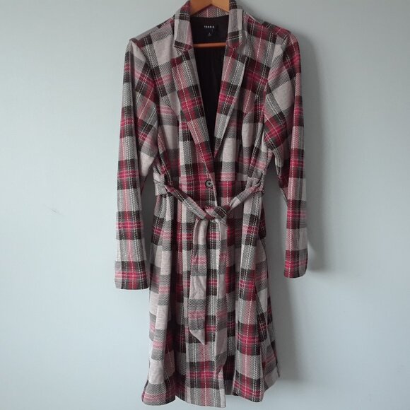 Torrid Jackets & Blazers - Torrid Light Plaid Trench Coat 2
